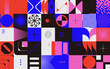 Generative Design Artwork of Abstract Technology Vector Generated Shapes Composition