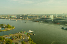 Perspective View Of Amsterdam From Adam Lookout In The Heights Of The Tower