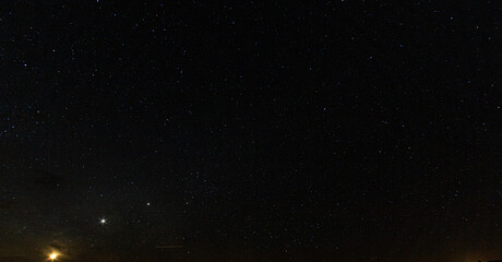 picture of cloudless starry sky at nighttime at northern hemisphere