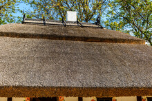 Thatch Roof Of The Traditional Ukrainian House In Countryside