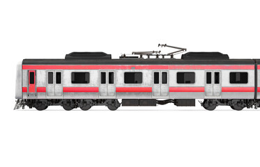 Wall Mural - Commuter Train Isolated