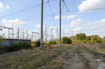 Wall Mural - power lines