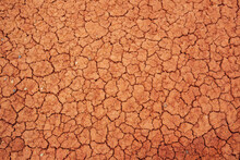 Nature Background Of Cracked Dry Lands. Natural Texture Of Soil With Cracks. Broken Clay Surface Of Barren Dryland Wasteland Close-up. Full Frame To Terrain With Arid Climate. Lifeless Desert On Earth