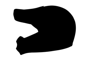 motocross helmet silhouette
