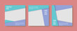 Social media editable post banner. Web banners for social media. Clear and simple design, vector illustration.	
