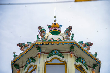 Wall Mural - Architect and decoration outside a Cao Dai Temple in Tay Ninh province, near ho chi minh city, Vietnam