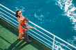 © zhukovvvlad - The family is sailing on a cruise ship