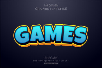 Wall Mural - games cartoon editable premium text style effect