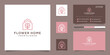 © Royin - home flower logo with line style and business card inspiration