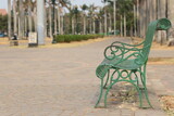Fototapeta Miasto - bench in the park