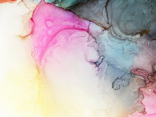  Marble Background.  Hand-painted Azure Pattern.