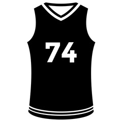 Wall Mural - 
Sleeveless athletic vest with number print 
