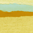 © artistmef - Colorful torn paper collage close-up. Texture made from various paper and cardboard parts. Damaged old paper background. Vintage blank wallpaper. Material design backdrop.