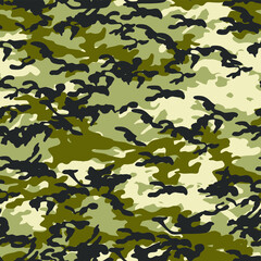 Seamless vector camouflage pattern. Military/ uniform/ army background. For fabric, textile, design, advertising banner.