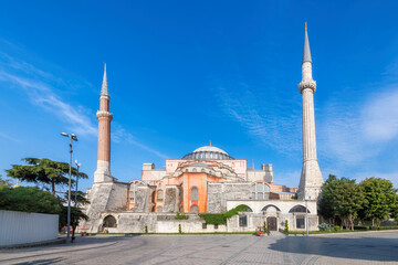 Wall Mural - Hagia Sophia in Istanbul, Turkey. One of the oldest and the most prominent landmarks in Turkey.