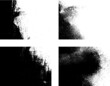 © miloje - Splatter Paint Texture . Distress Grunge background . Scratch, Grain, Noise rectangle stamp . Black Spray Blot of Ink.Place illustration Over any Object to Create Grungy Effect .abstract vector