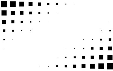 Aufkleber - Squares halftone geometric background pattern and texture vector illustration