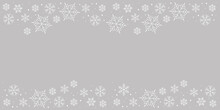 Winter Banner With Snowflakes Eps Vector