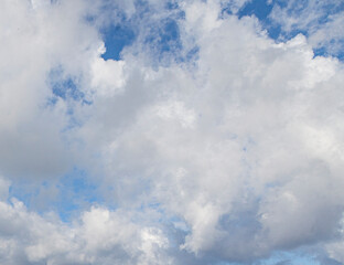 Image of a partly cloudy and partly clear sky during the day