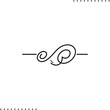 © Olena Panasovska - text divider, ornate border vector icon in outline
