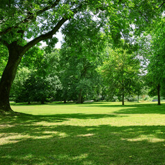 Wall Mural - beautiful meadow in park