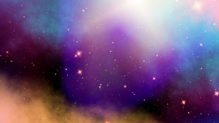 abstract nebulae galaxy moving background. looping footage.