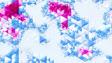 Wall Mural - colorful triangular shape pattern, animated background