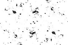 Grunge Black White. Abstract Texture Old Surface. Monochrome Vector Pattern Of Cracks, Stains, Scratches, Splash For Printing And Design