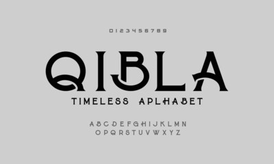 Wall Mural - Timeless alphabet font. Awesome typeface a to z design vector.