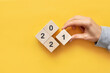 © fidaolga - 2021 the numbers on wooden cubes. Coming soon in 2021