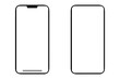 © suriyapong - Smartphone similar to iphone pro max with blank white screen for Infographic Global Business Marketing Plan , mockup model similar to iPhone 12 isolated Background of ai digital investment economy. HD