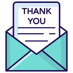 Wall Mural - thank you note