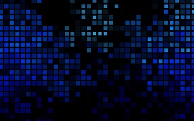 Wall Mural - Dark BLUE vector pattern in square style.