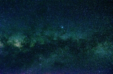 Wall Mural - stars and galaxy outer space sky night universe black starry background of shiny starfield