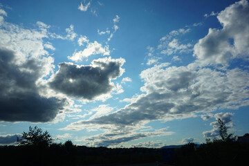 Canvas Print - clouds and blue sky