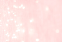 Abstract Background. Light Pink Blurry Lights. Bokeh. Texture. Christmas, New Year, Holiday