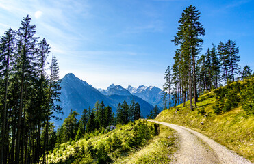 Canvas Print - landscape at the achensee lake in austria