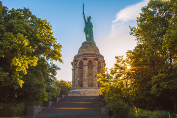 hermannsdenkmal. hermann monument is the highest statue in germany. it's located in the teutoburg fo