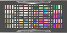 Mega Set Collection Colorful Soft Pastel Gradients Palettes Combinations Swatches