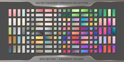 mega set collection colorful soft pastel gradients palettes combinations swatches