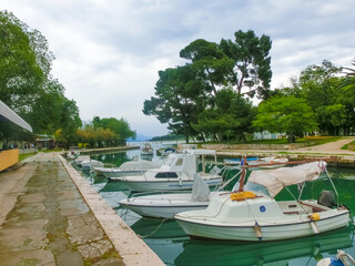 Wall Mural - Main seafront promenade in Trogir, Dalmatia, Croatia.