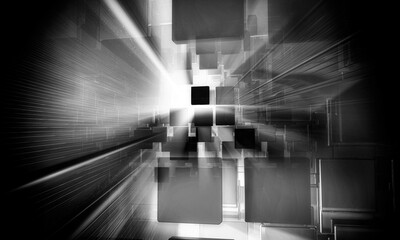 abstract technical background, hi-tech communication concept