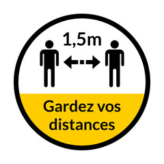 Wall Mural - Gardez vos distances (