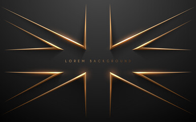 Gold British flag style background