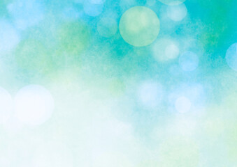 Wall Mural - Blue bokeh background