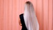 © Евгения Медведева - long blond hair of a young girl, backside view. Hair care concept.