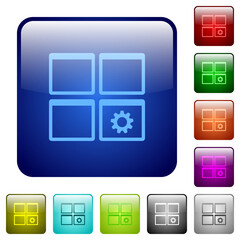 Poster - Dashboard settings color square buttons