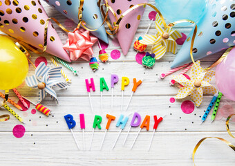 Wall Mural - Happy birthday background