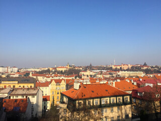 Aerial city view of Prague, Czech Republic