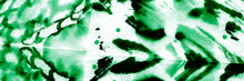 Animal Acrylic Textured. Green Pattern Leopard.